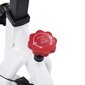 vidaXL velotrenažieris ar pulsa sensoriem, balts ar sarkanu cena un informācija | Velotrenažieri | 220.lv