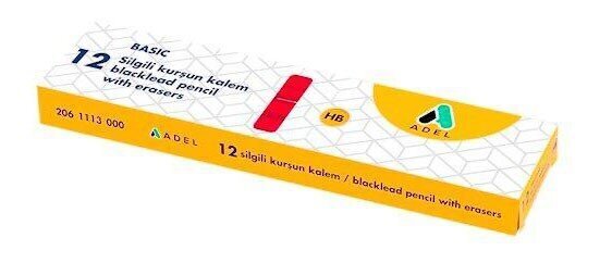 Zīmulis Basic ar dzēšgumiju cena un informācija | Modelēšanas un zīmēšanas piederumi | 220.lv