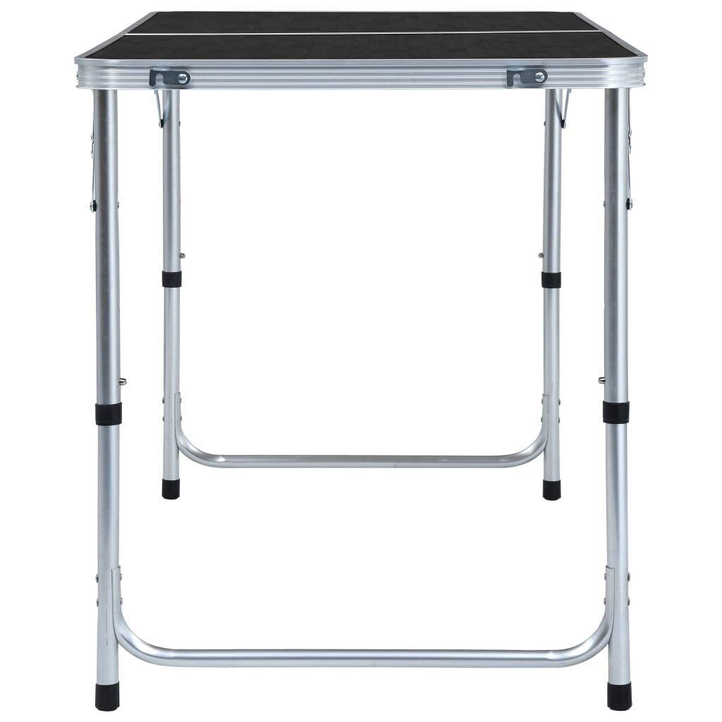 vidaXL saliekams kempinga galds, pelēks, alumīnijs, 120x60 cm цена и информация |  Tūrisma mēbeles | 220.lv