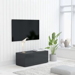 vidaXL TV skapītis, pelēks, 80x34x30 cm, skaidu plāksne cena un informācija | TV galdiņi | 220.lv
