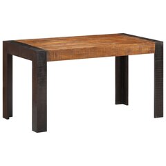 vidaXL virtuves galds, 140x70x76 cm, neapstrādāts mango masīvkoks cena un informācija | Virtuves galdi, ēdamgaldi | 220.lv