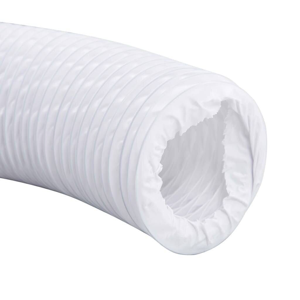 vidaXL izplūdes gaisa vads, PVC, 6 m, 10 cm цена и информация | Ventilatori vannas istabai | 220.lv