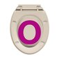 vidaXL tualetes poda vāks, lēnās aizvēršanas funkcija, aprikožu krāsa цена и информация | Piederumi tualetes podiem un bidē | 220.lv