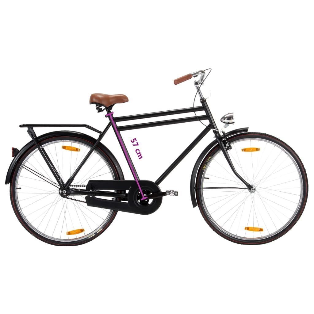 vidaXL sieviešu velosipēds, holandiešu stils, 28", 57 cm rāmis cena un informācija | Velosipēdi | 220.lv