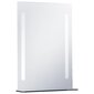 vidaXL vannasistabas spogulis ar LED un plauktu, 50x70 cm цена и информация | Spoguļi | 220.lv