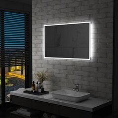 vidaXL vannasistabas sienas spogulis ar LED apgaismojumu, 100x60 cm цена и информация | Зеркала | 220.lv