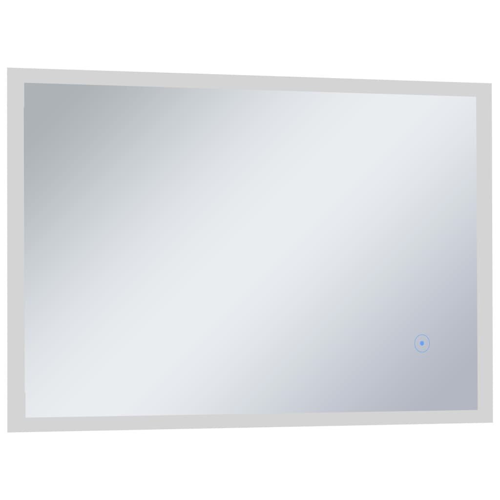 vidaXL vannasistabas spogulis ar LED un skārienu sensoru, 100x60 cm cena un informācija | Spoguļi | 220.lv