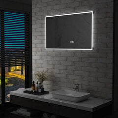 vidaXL vannasistabas spogulis ar LED un skārienu sensoru, 100x60 cm цена и информация | Зеркальца | 220.lv