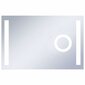 vidaXL vannasistabas spogulis ar LED un skārienu sensoru, 100x60 cm цена и информация | Spoguļi | 220.lv