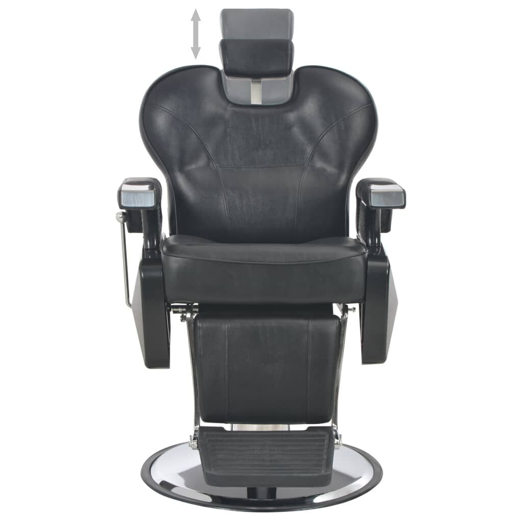 vidaXL frizieru krēsls, 72x68x98 cm, melna mākslīgā āda цена и информация | Biroja krēsli | 220.lv