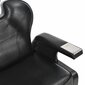 vidaXL frizieru krēsls, 72x68x98 cm, melna mākslīgā āda cena un informācija | Biroja krēsli | 220.lv