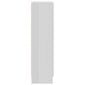 vidaXL vitrīna, spīdīgi balta, 82,5x30,5x115 cm, skaidu plāksne cena un informācija | Vitrīnas, bufetes | 220.lv