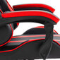 vidaXL datorspēļu krēsls, sarkana mākslīgā āda cena un informācija | Biroja krēsli | 220.lv