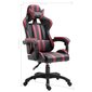vidaXL datorspēļu krēsls, vīnsarkana mākslīgā āda cena un informācija | Biroja krēsli | 220.lv