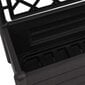 vidaXL dārza puķu kaste ar špaleru, 100x43x142 cm, antracītpelēka, PP цена и информация | Balkona kastes | 220.lv