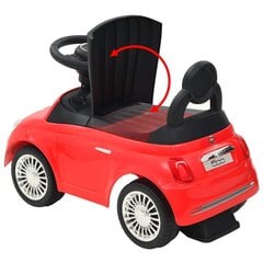 vidaXL bērnu rotaļu mašīna, Fiat 500, sarkana цена и информация | Электромобили для детей | 220.lv