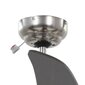 vidaXL griestu ventilators ar lampu, 128 cm, dekoratīvs, brūns cena un informācija | Ventilatori | 220.lv