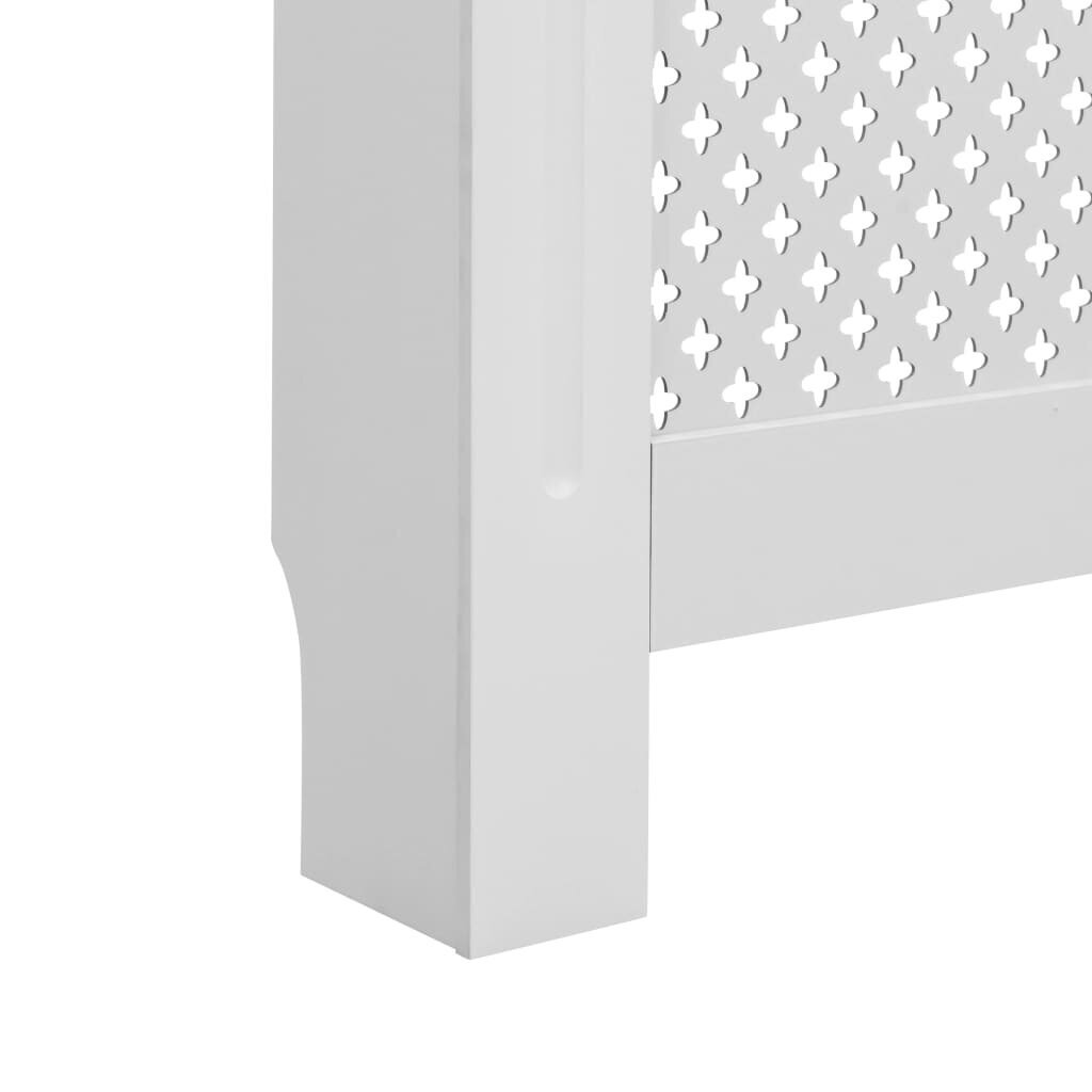 vidaXL radiatora pārsegi, 2 gab., balti, 172x19x81,5 cm, MDF cena un informācija | Kamīnu un krāšņu aksesuāri | 220.lv