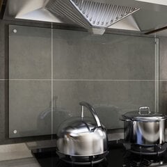 vidaXL virtuves panelis, 100x60 cm, rūdīts stikls, caurspīdīgs cena un informācija | Virtuves furnitūra | 220.lv