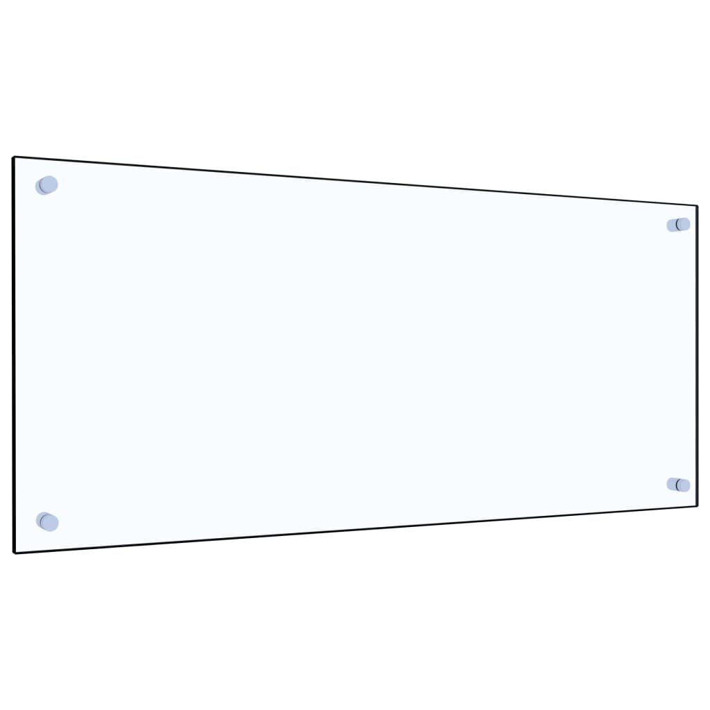 vidaXL virtuves panelis, 90x40 cm, rūdīts stikls, caurspīdīgs цена и информация | Virtuves furnitūra | 220.lv