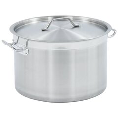 vidaXL zupas katls, 32 L, 40x26 cm, nerūsējošs tērauds цена и информация | Кастрюли, скороварки | 220.lv