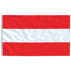Austrijas karogs, 90 x 150 cm cena un informācija | Karogi un aksesuāri | 220.lv