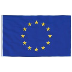 vidaXL Eiropas Savienības karogs, 90x150 cm цена и информация | Флаги и аксессуары | 220.lv