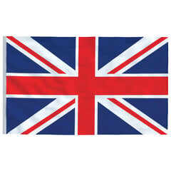vidaXL Apvienotās Karalistes karogs, 90x150 cm cena un informācija | Karogi un aksesuāri | 220.lv