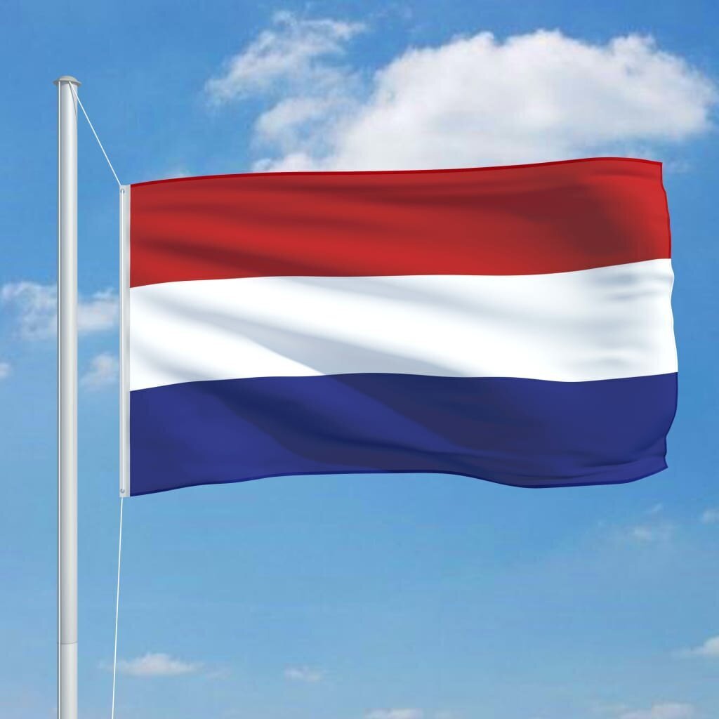 vidaXL Nīderlandes karogs, 90x150 cm cena un informācija | Karogi un aksesuāri | 220.lv