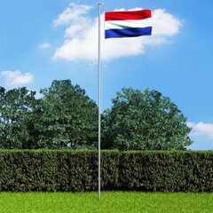 vidaXL Nīderlandes karogs, 90x150 cm цена и информация | Флаги и аксессуары | 220.lv