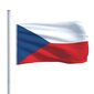 vidaXL Čehijas karogs, 90x150 cm cena un informācija | Karogi un aksesuāri | 220.lv