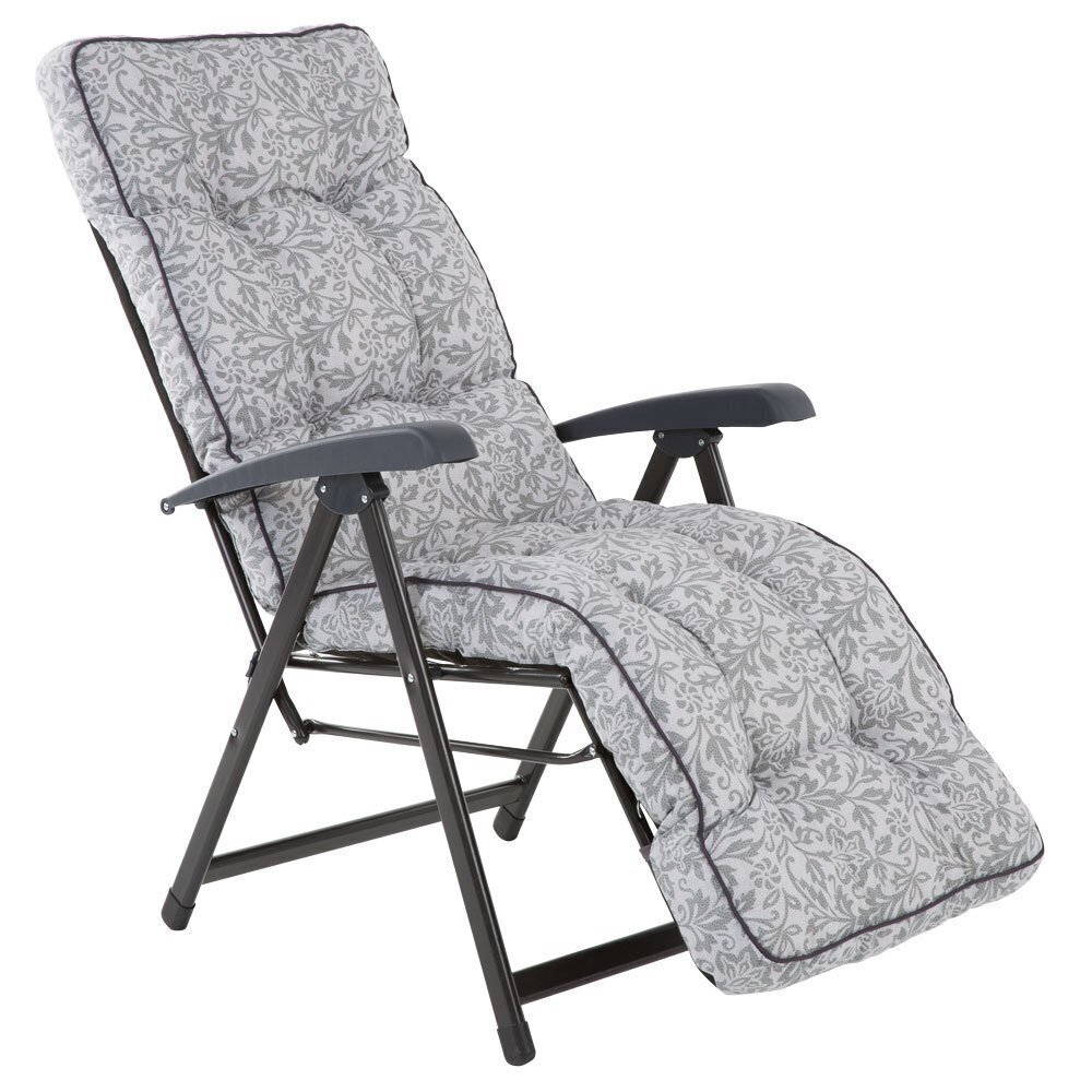 Saliekamais krēsls-zvilnis Patio Lena Plus A079-06PB, pelēks cena un informācija | Dārza krēsli | 220.lv
