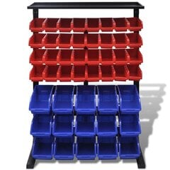 Шкаф для инструментов для гаража, синий и красный цвет цена и информация | Механические инструменты | 220.lv