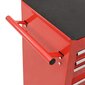 vidaXL instrumentu ratiņi ar 21 atvilktni, sarkans tērauds cena un informācija | Instrumentu kastes | 220.lv