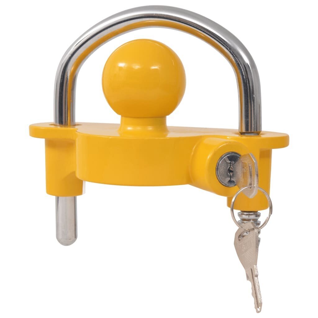 vidaXL slēdzene ar 2 atslēgām, tērauds, alumīnija sakausējums cena un informācija | Piekabes un to piederumi | 220.lv