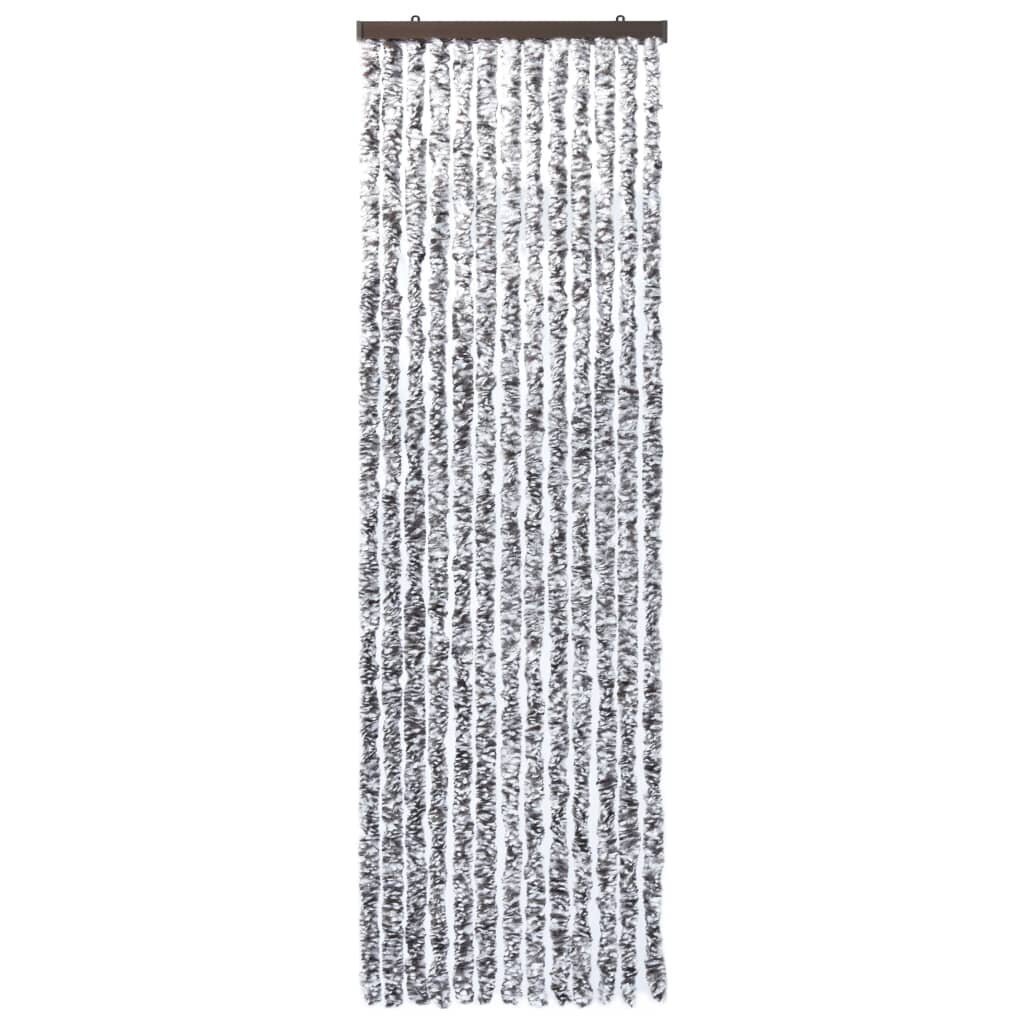 vidaXL kukaiņu aizkars, brūns un bēšs, 90x200 cm, šenils цена и информация | Moskītu tīkli | 220.lv
