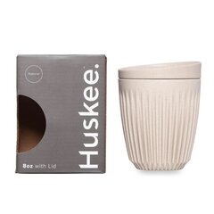 Чашка кофе Huskee с крышкой, 240 мл, кремовая цена и информация | Термосы, термокружки | 220.lv