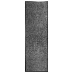 vidaXL durvju paklājs, mazgājams, antracītpelēks, 60x180 cm цена и информация | Придверные коврики | 220.lv