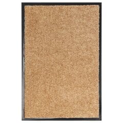 vidaXL durvju paklājs, mazgājams, krēmkrāsā, 40x60 cm цена и информация | Придверные коврики | 220.lv