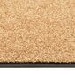 vidaXL durvju paklājs, mazgājams, krēmkrāsā, 60x180 cm цена и информация | Kājslauķi | 220.lv