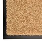 vidaXL durvju paklājs, mazgājams, krēmkrāsā, 60x180 cm цена и информация | Kājslauķi | 220.lv