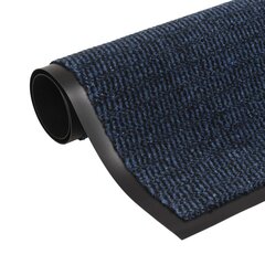 vidaXL paklājs, taisnstūra forma, 80x120 cm, zils cena un informācija | Kājslauķi | 220.lv