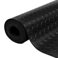 vidaXL grīdas paklājs, neslīdoša gumija, 1,5x4 m, 3 mm, punktains цена и информация | Универсальные коврики | 220.lv