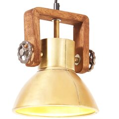 vidaXL griestu lampa, industriāls dizains, misiņa, 25 W, 19 cm, E27 cena un informācija | Lustras | 220.lv