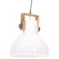 vidaXL griestu lampa, industriāls dizains, balta, 25 W, 40 cm, E27 цена и информация | Piekaramās lampas | 220.lv