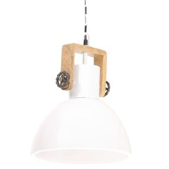 vidaXL griestu lampa, industriāls dizains, balta, 25 W, 30 cm, E27 цена и информация | Люстры | 220.lv