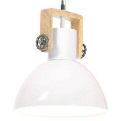 vidaXL griestu lampa, industriāls dizains, balta, 25 W, 30 cm, E27 cena un informācija | Lustras | 220.lv