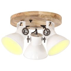 vidaXL griestu lampa, industriāls dizains, balta, 42x27 cm, 25 W, E27 cena un informācija | Griestu lampas | 220.lv