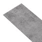 vidaXL grīdas dēļi, 4,46 m², 3 mm, betona brūns PVC cena un informācija | Lamināts | 220.lv