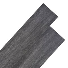 vidaXL grīdas dēļi, 4,46 m², 3 mm, melns PVC cena un informācija | Lamināts | 220.lv